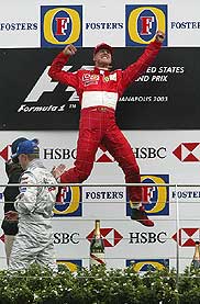 Schumacher kitörő öröme nem meglepő, nagyon közel került hatodik világbajnoki címéhez