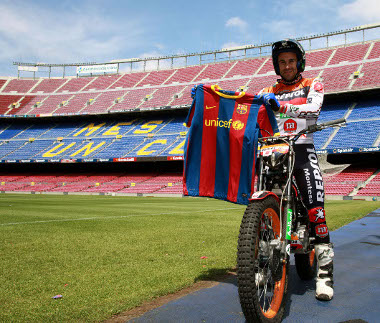 A Barca-rajongó Toni Bou triálos világbajnok számára egy álom vált valóra