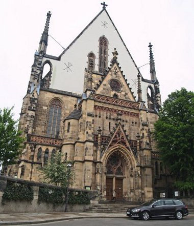 A lipcsei Tamás-templomban található Johann Sebastian Bach sírhelye