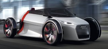 Senki se tökéletes: száguld az Audi Urban Concept, pedig nincs is benne ember...