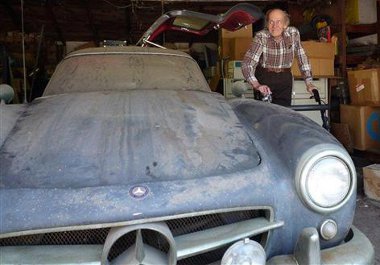 Tom Wellmer negyven évig őrizte garázsában az alu karosszériás 300 SL-t