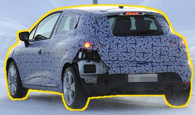 Valószínűleg hófallal találkozás miatt szakadt le a hátsó lökhárító a Clio prototípusról