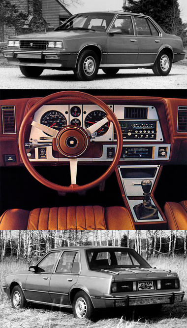 A Cadillacék Cimarronja a gyár J-modellje. A négyhengeres soros motort a kocsi orrában keresztben helyezték el, sebességváltója overdrive megoldású