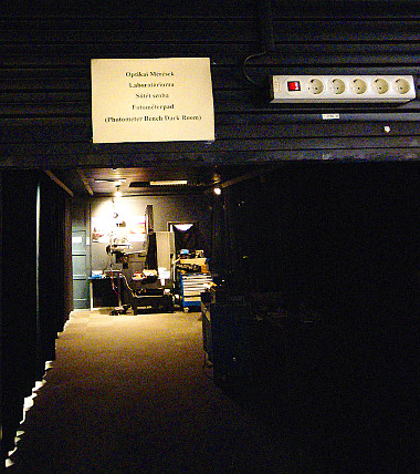 25 méteres fényalagút a Tungsram laboratórium lelke