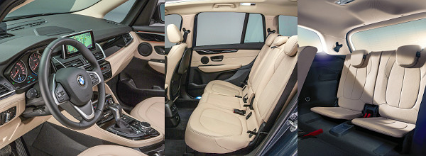 Tipikus BMW-cockpitot kapott a Gran Tourer is. A helykínálat a középső sorban pazar, leghátul pedig 170 centis magasságig lehet kényelmesen elférni