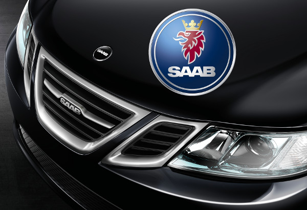 Saab felirat a Griffin logó helyén