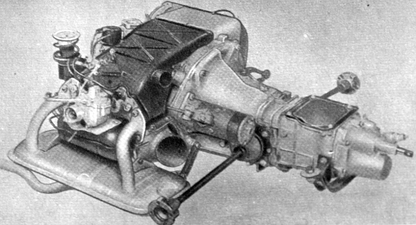 A Fiat-500 Giardiniera kéthengeres léghűtéses motorja annak eredményeként, hogy a hengereket oldalra fektették, az erőátviteli szerkezettel együtt a kocsi farában, a padló alatt elhelyezhető