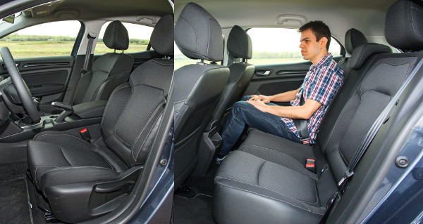 Sportos a vezetési pozíció, puha, mégis jól tart az ülés. Kompaktokra jellemző a hátsó térkínálat, kicsik az ablakok