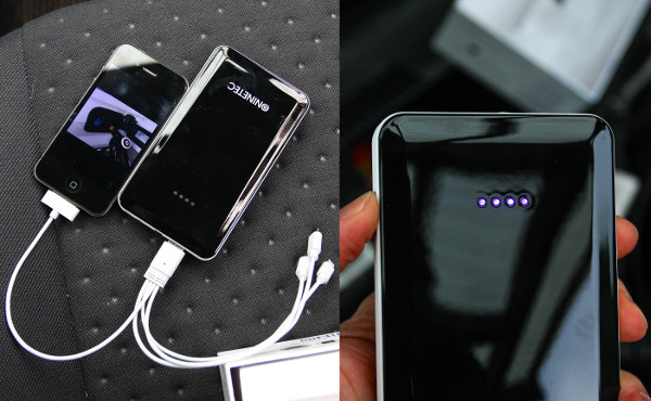 Az okostelefonok egyes alkalmazásokkal zabálják az áramot, újratöltésükre is megfelelő a mobilakku. A töltöttségi szintet LED-ek jelzik