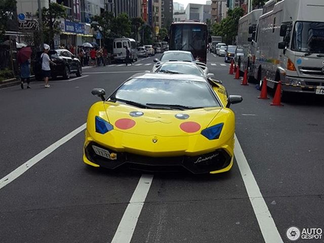 Így néz ki, mikor egy Lamborghini-tulaj túlságosan rákattan a Pokémonra (Fotó: carbuzz.com)