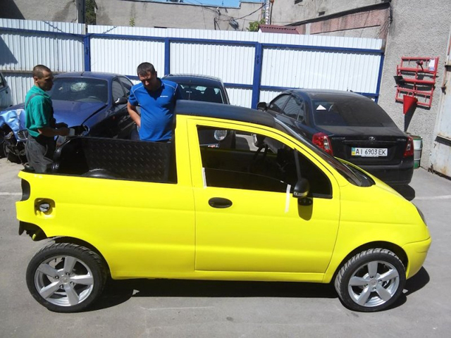 Megszületett a Matiz pick-up (Fotó: autoevolution.com)