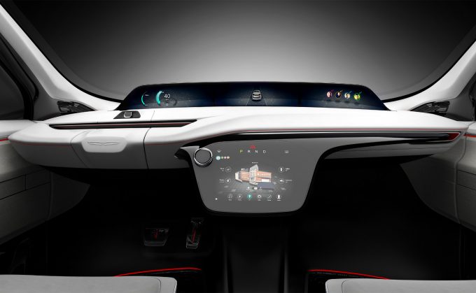 Chrysler Portal Concept high-mount display and instrument panel