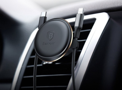 Baseus Magnetic Air Vent szellőzőrácsba illeszthető mágneses tartó. Elegáns és modern. Forrás: Etuo.hu